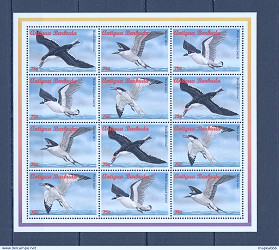 Antigua & Barbuda Fauna Sea Birds #2382-85 Michel 19,75 Euro 1Sh ** Pm052 |  Caribbean - Antigua, General Issue Stamp / HipStamp